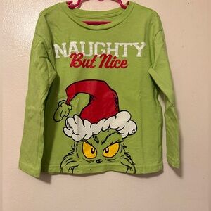 Green Grinch Kids Long Sleeve Shirt Size 5t Worn once